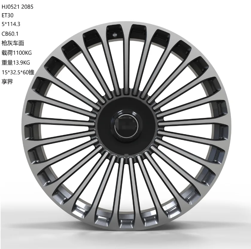 WD0521 alloy wheel rim – Gunmetal Machined Face