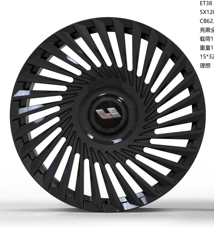 WD0526 alloy wheel rim – Gloss Black (Full Paint)