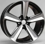 WD057 alloy wheel – Black Machined Face + Milled Spoke Face, photo 3
