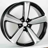 WD057 alloy wheel – Black Machined Face + Milled Spoke Face, photo 2