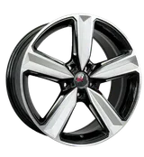 WD057 alloy wheel – Black Machined Face + Milled Spoke Face, photo 1