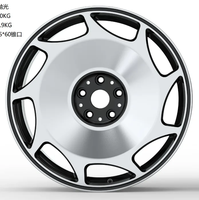 WD0570 alloy wheel rim – Gloss Black + Polished