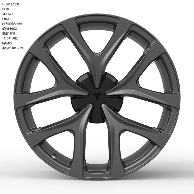 WD0613 alloy wheel rim – Matte Black (Full Paint)