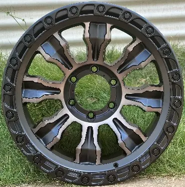 WD087 alloy wheel rim – Matte Black Machined Face + Bronze Clear Coat