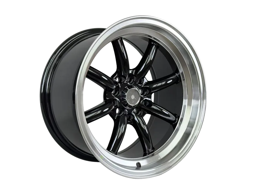 WD1118 alloy wheel rim – Gloss Black Machined Lip
