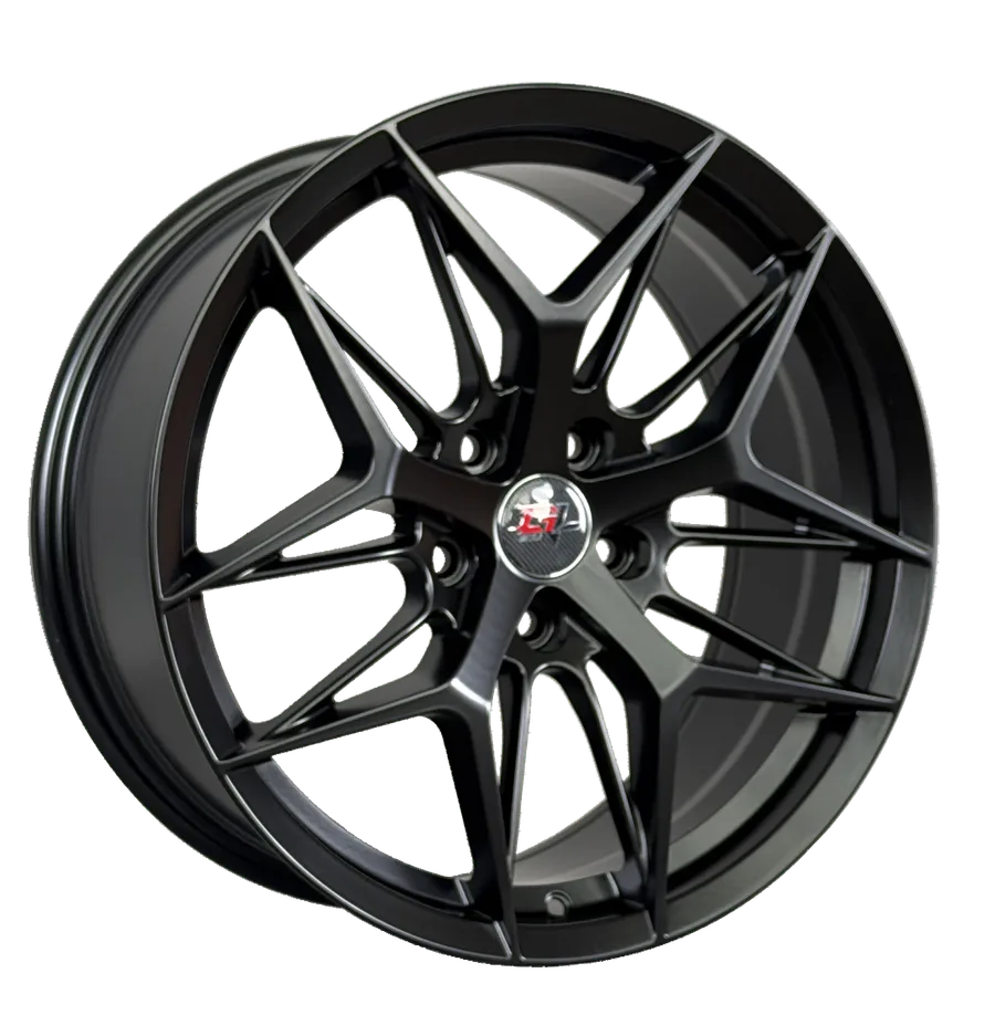 WD114 alloy wheel rim – Matte Black (Full Paint)