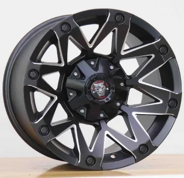 WD126 alloy wheel rim – Matte Black + Milled Spokes