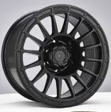 WD130 alloy wheel – Matte Black (Full Paint), photo 2