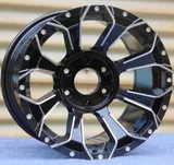 WD146 alloy wheel – Matte Black Machined Face + Milled Rivet Holes, photo 3
