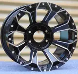 WD146 alloy wheel – Matte Black Machined Face + Milled Rivet Holes, photo 2