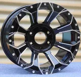 WD146 alloy wheel – Matte Black Machined Face + Milled Rivet Holes, photo 2