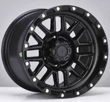 WD148 alloy wheel – Matte Black + Silver Rivets, photo 2