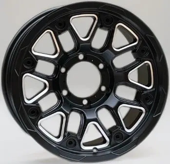 WD155 alloy wheel rim – Matte Black + Milled Window + Clear Coat