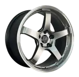 WD165 alloy wheel – High-Gloss Black Machined Lip, photo 3