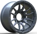 WD165 alloy wheel – Matte Black (Full Paint), photo 6