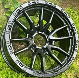 WD165 alloy wheel – Matte Black + Milled Rivet Holes, photo 7