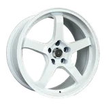 WD165 alloy wheel – White (Full Paint), photo 1