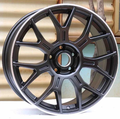 WD184 alloy wheel rim – Satin Black Machined Lip