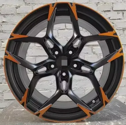 WD220 alloy wheel rim – Matte Black Machined Face + Matte Sun Gold + Matte Clear