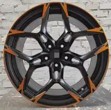 WD220 alloy wheel – Matte Black Machined Face + Matte Sun Gold + Matte Clear, photo 3