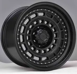 WD221 alloy wheel – Matte Black + Silver Rivets, photo 2
