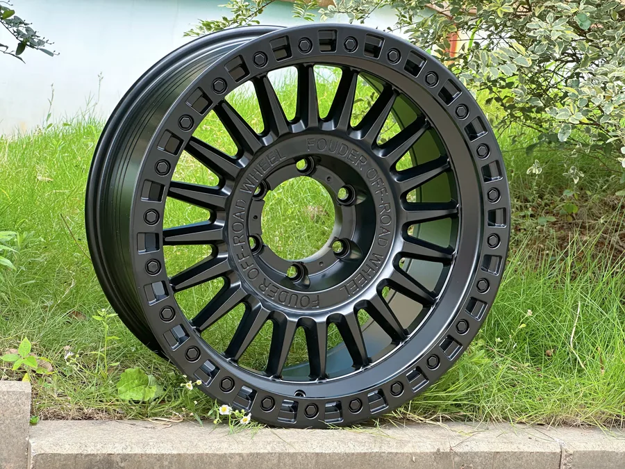 WD222 alloy wheel rim – Matte Black (Full Paint)