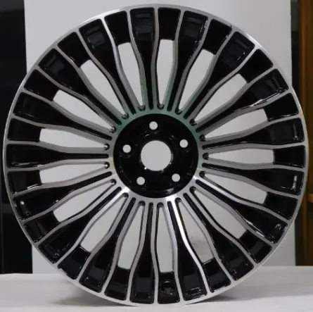 WD227 alloy wheel rim – Gloss Black + Milled Window + Red Clear Coat