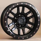 WD243 alloy wheel – Matte Black + Silver Rivets, photo 2