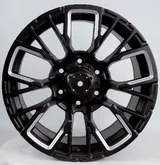 WD256 alloy wheel – Matte Black + Milled Window + Clear Coat, photo 2