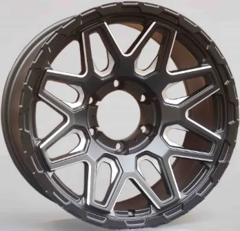 WD257 alloy wheel rim – Matte Black + Milled Window + Clear Coat
