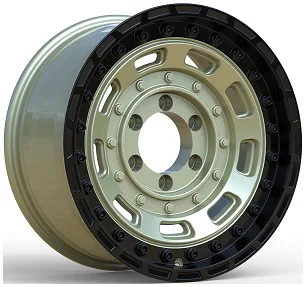 WD403 alloy wheel rim – Matte Olive Green + Black Lip