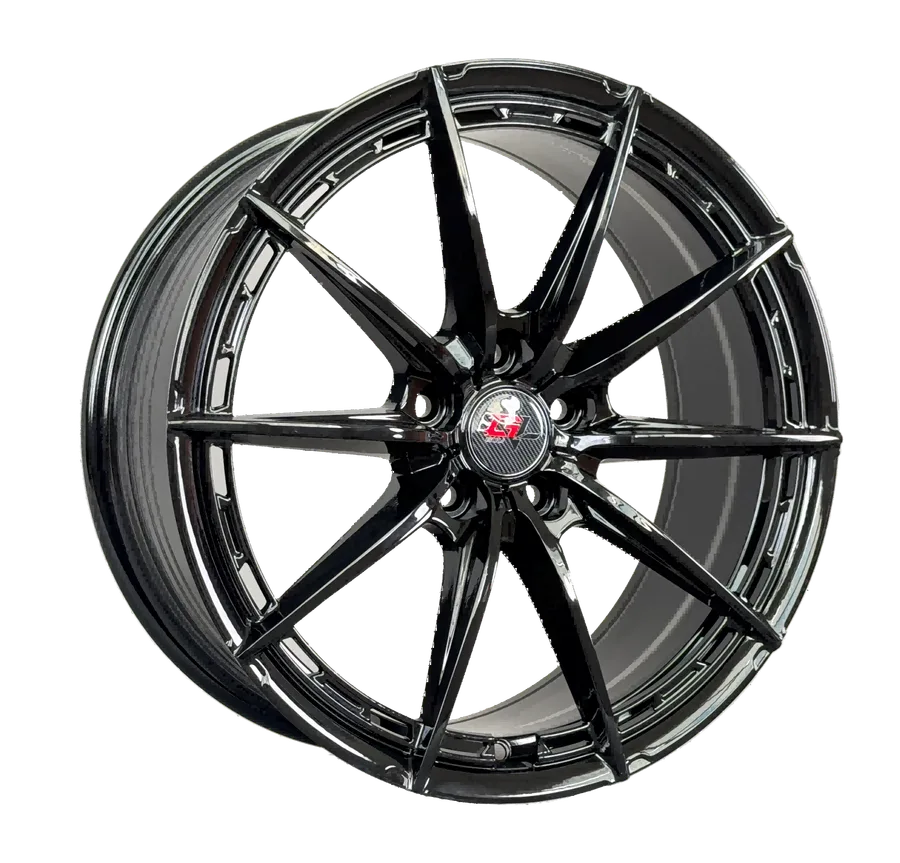 WD414 alloy wheel rim – Gloss Black (Full Paint)