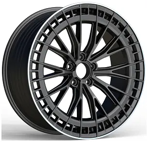 WD475 alloy wheel rim – Satin Black Machined Lip