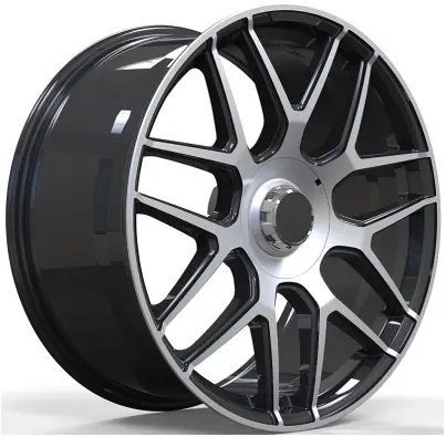 WD491 alloy wheel rim – Gloss Black Machined Lip