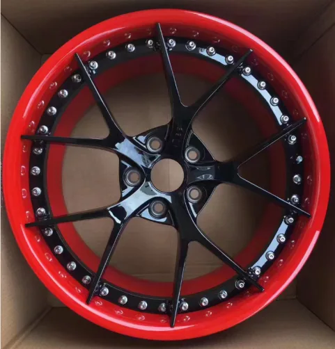 ZL1801 alloy wheel rim – Gloss Black Red